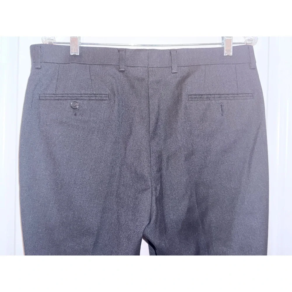 Lauren Ralph‎ Lauren Mens 34X34 Navy Blue Stretch Dress Pants Flat Front Solid
